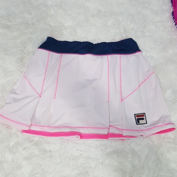 Fila Pants - 3x20  Fila pink white blue tennis skort small m